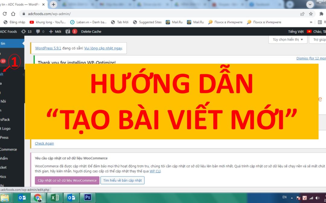 Hướng tạo thêm 1 bài viết mới trên Web